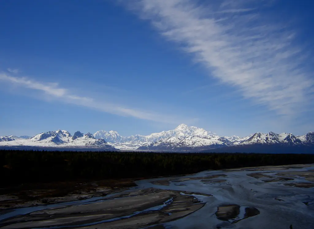 View of Denali and Alaska Range from Denali State Park