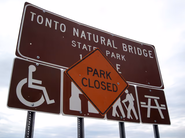 Hmmm, I've been waiting for a local cause and here it is — Tonto Natural Bridge State Park