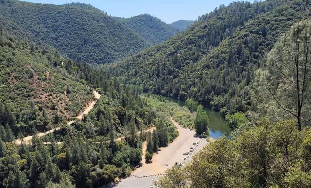 Overlooking the North Fork of the American River and U.S — Auburn State Recreation Area