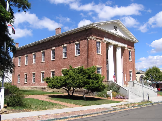 Exterior of the former California State Capitol Building in Benicia, CA