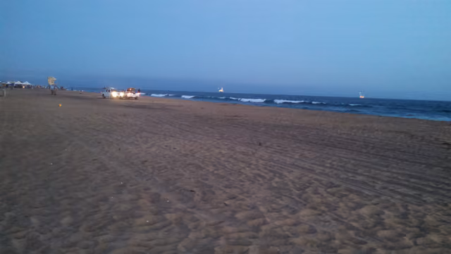 Police patrolling Bolsa Chica beach