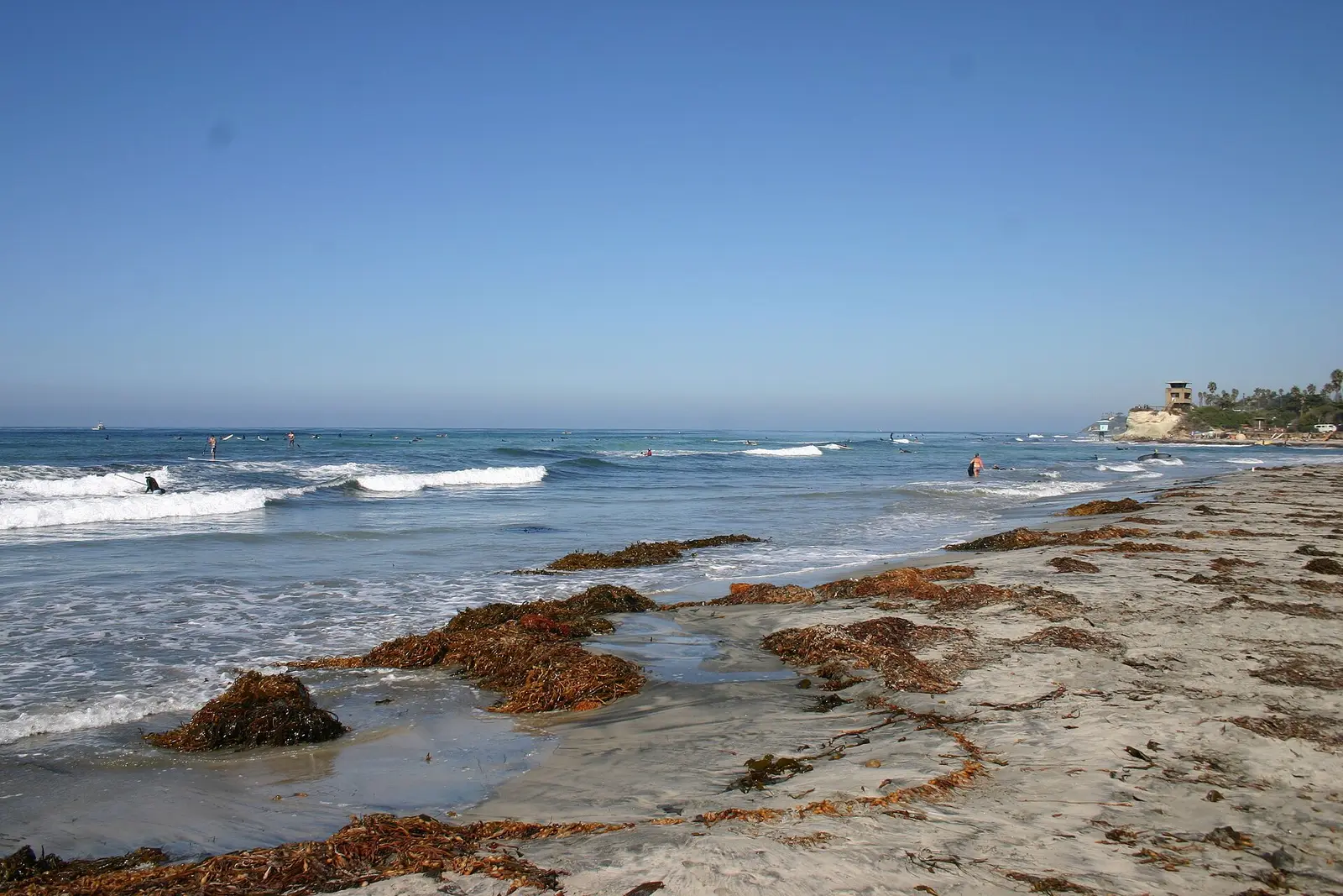 View along Cardiff State Beach , Encinitas, California, looking north