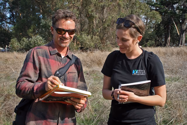 SANTA CRUZ, California (November 20, 2017) – Bill Henry, director of Groundswell Coastal Ecology, and Emma Pelton, conservation…