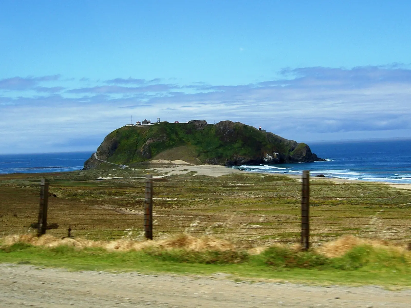 Point Sur as seen from Highway 1 between the towns of Carmel and Big Sur, CA, USA