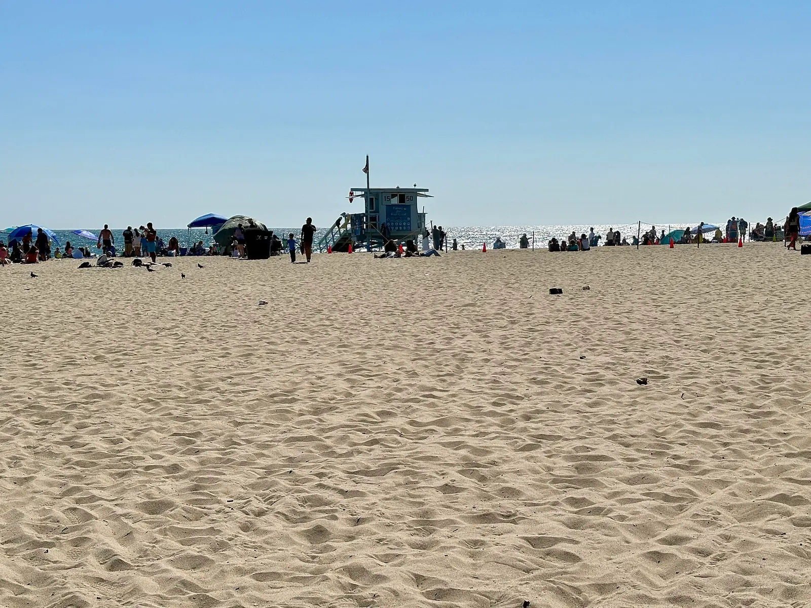 Beach at Santa Monica, California, July 2024