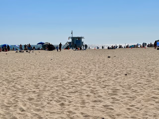 Beach at Santa Monica, California, July 2024