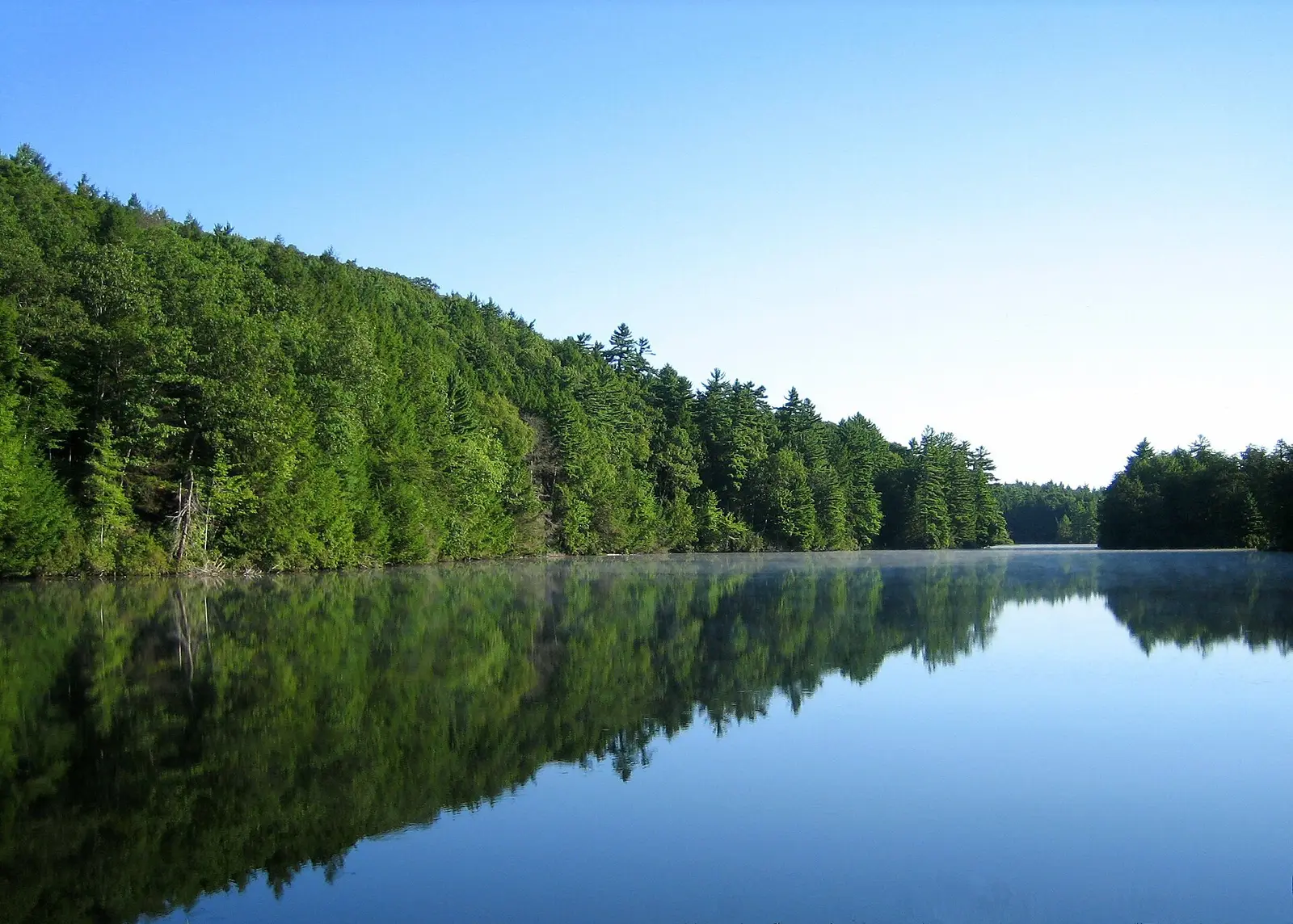 Bigelow Pond in Union, Connecticut on September 6, 2005