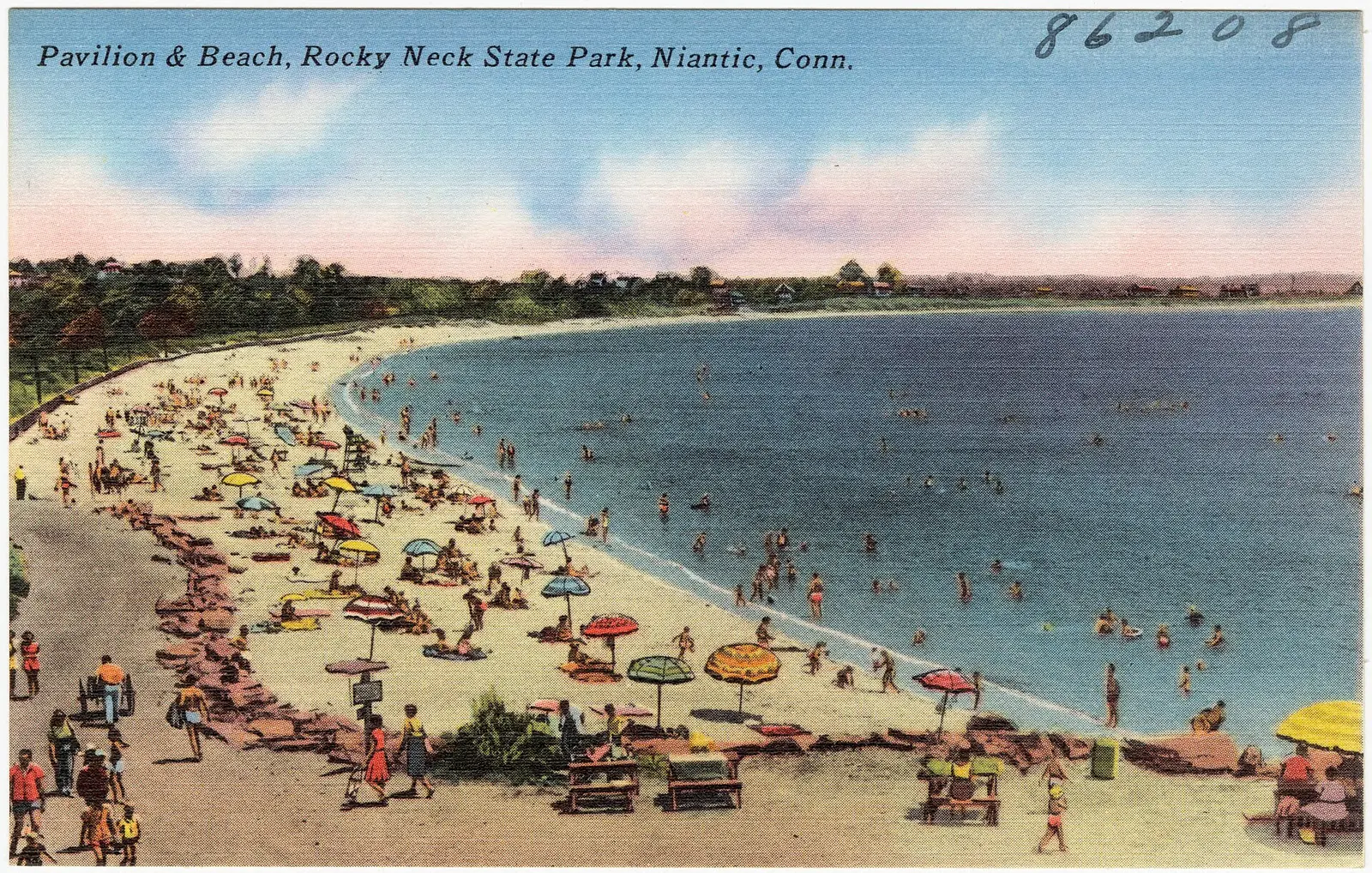 Pavilion & Beach, Rocky Neck State Park, Niantic, Conn