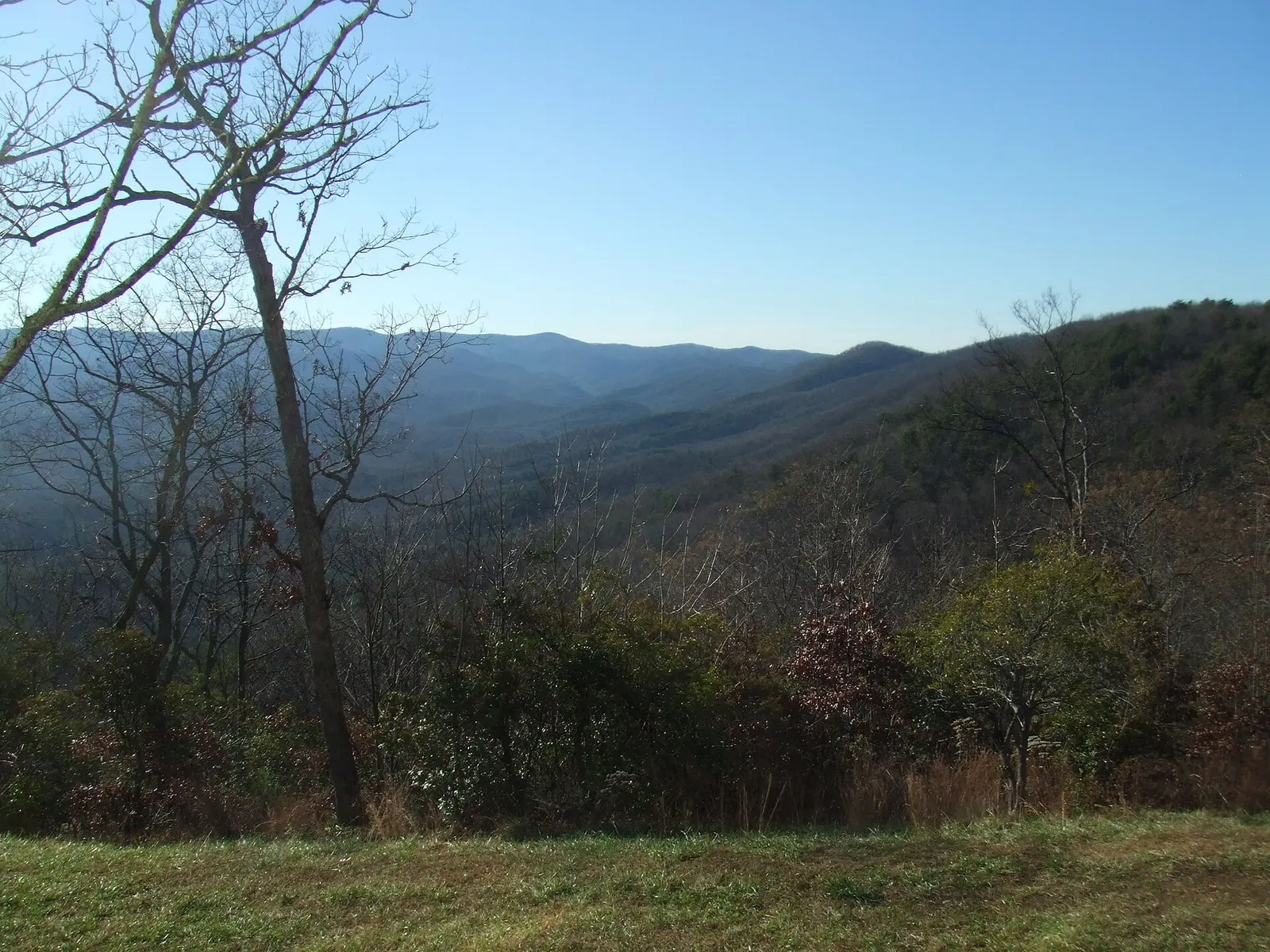 View from the Amicalola Falls State Park lodge, Georgia, USA