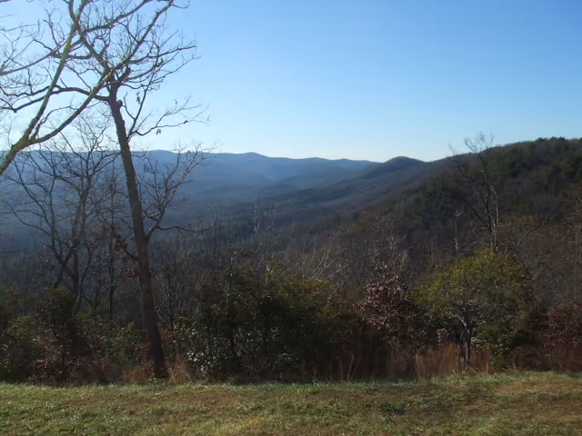 View from the Amicalola Falls State Park lodge, Georgia, USA