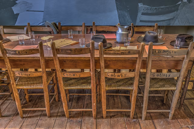 The trial jury deliberated it this room — Dahlonega Gold Museum State Historic Site