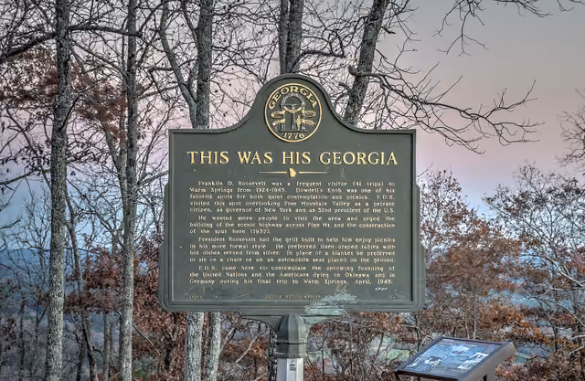 This Was His Georgia Franklin D — F.D. Roosevelt State Park
