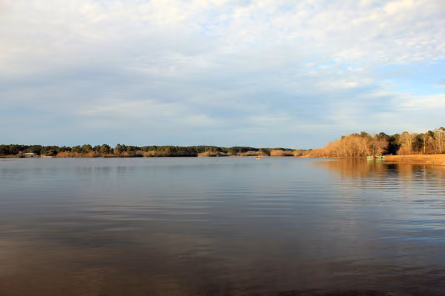 Main lake of Reed-Bingham State Park