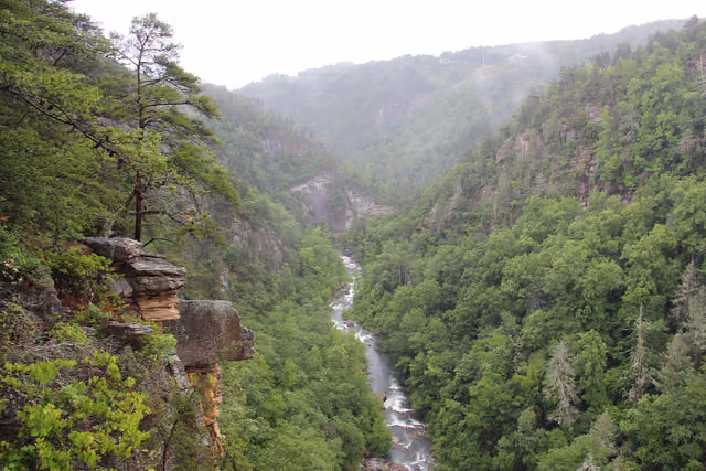 Tallulah Gorge as seen from an overlook
