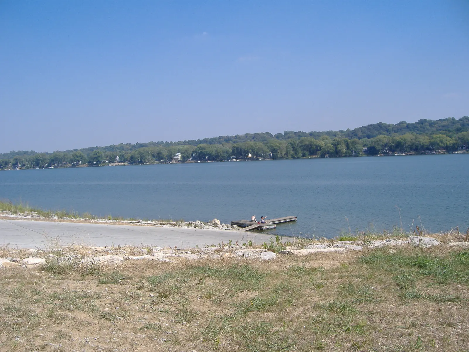The Ohio River landing of Charlestown State Park