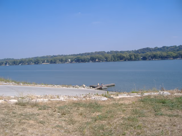 The Ohio River landing of Charlestown State Park