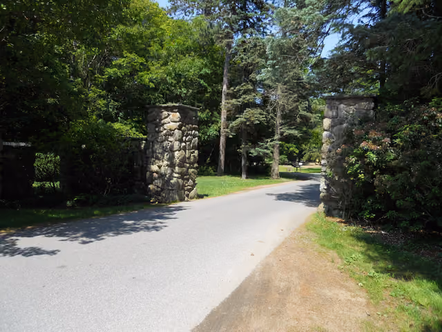 The Topsfield entrance gate to the old Bradley Palmer estate