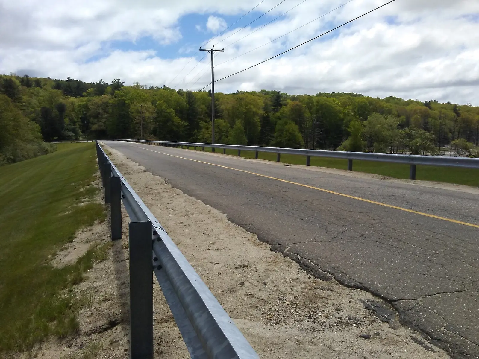 A dam located in the Brimfield State Forest