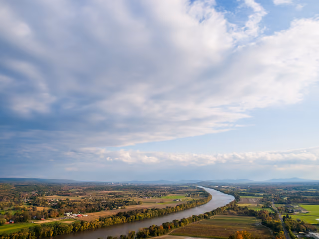 Photographed from Mount Sugarloaf State Reservation, MA