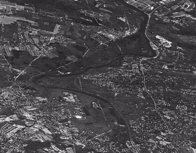 Oblique view of Robinson State Park, Massachusetts