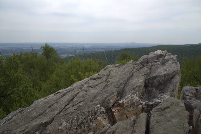 View from South Bob's Hill Overlook in Cunningham Falls State Park, Maryland, USA