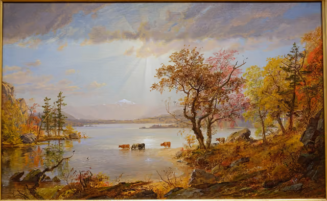 Exhibit in the Currier Museum of Art - Manchester, New Hampshire, USA — Sebago Lake State Park