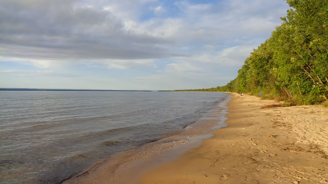 Brimley State Park, Lake Superior beachfront