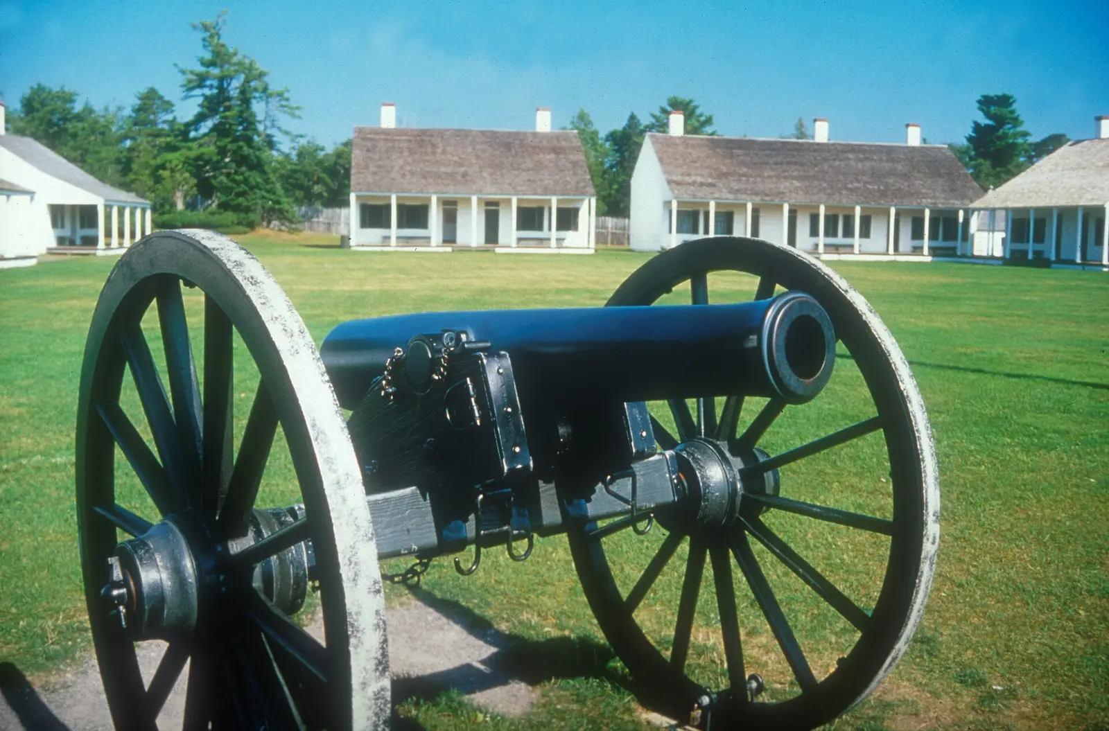 Scope and content: The original finding aid described this photograph as: Original Caption: Built in 1844, this 19th century military…