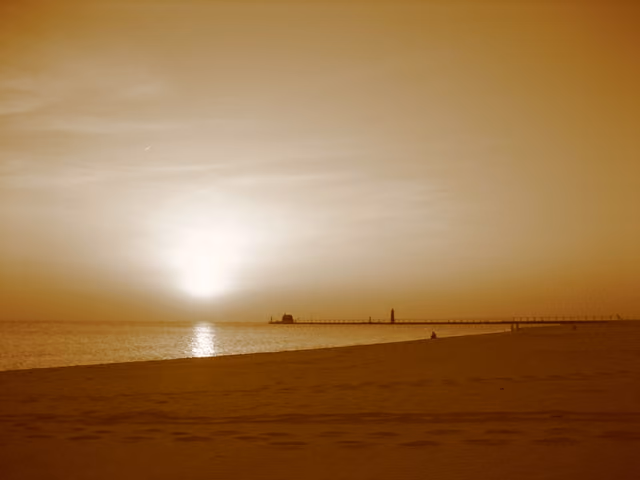 Beach at the State Park in Grand Haven, MI