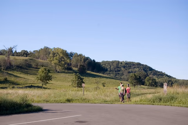 Great River Road - Hikers at Frontenac State Park - NARA -