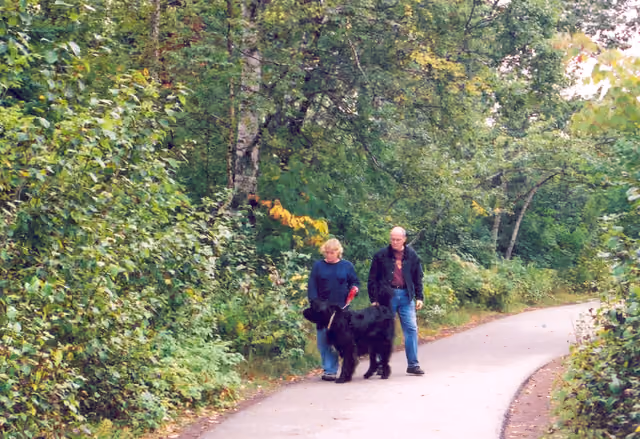 North Shore Scenic Drive - Walking a Dog on the North Shore - NARA - — Gooseberry Falls State Park
