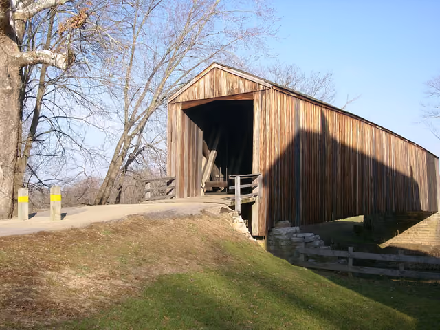 The Burfordville covered bridge is adjacent to the mill and included in the State Historic Site — Bollinger Mill State Historic Site