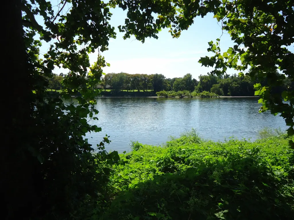View of Delaware River where George Washington crossed