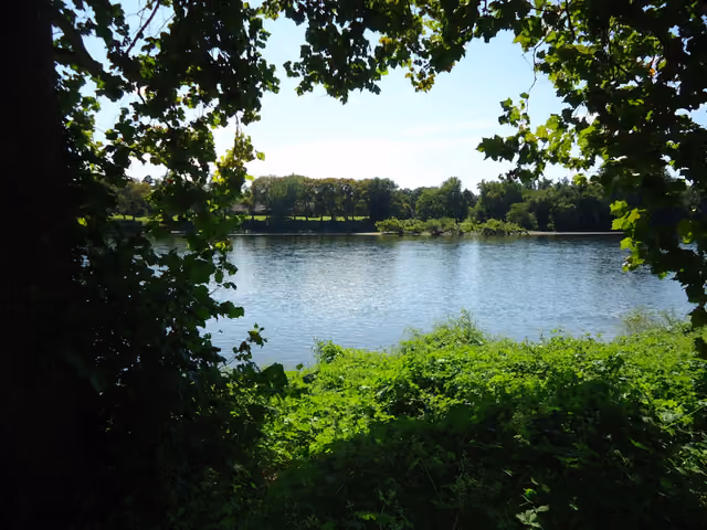 View of Delaware River where George Washington crossed