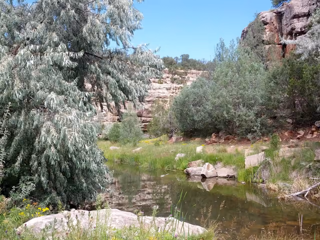 Bluewater Creek, in Bluewater Lake State Park , New Mexico