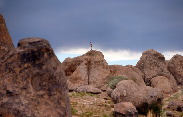 A view of City of Rocks in NM