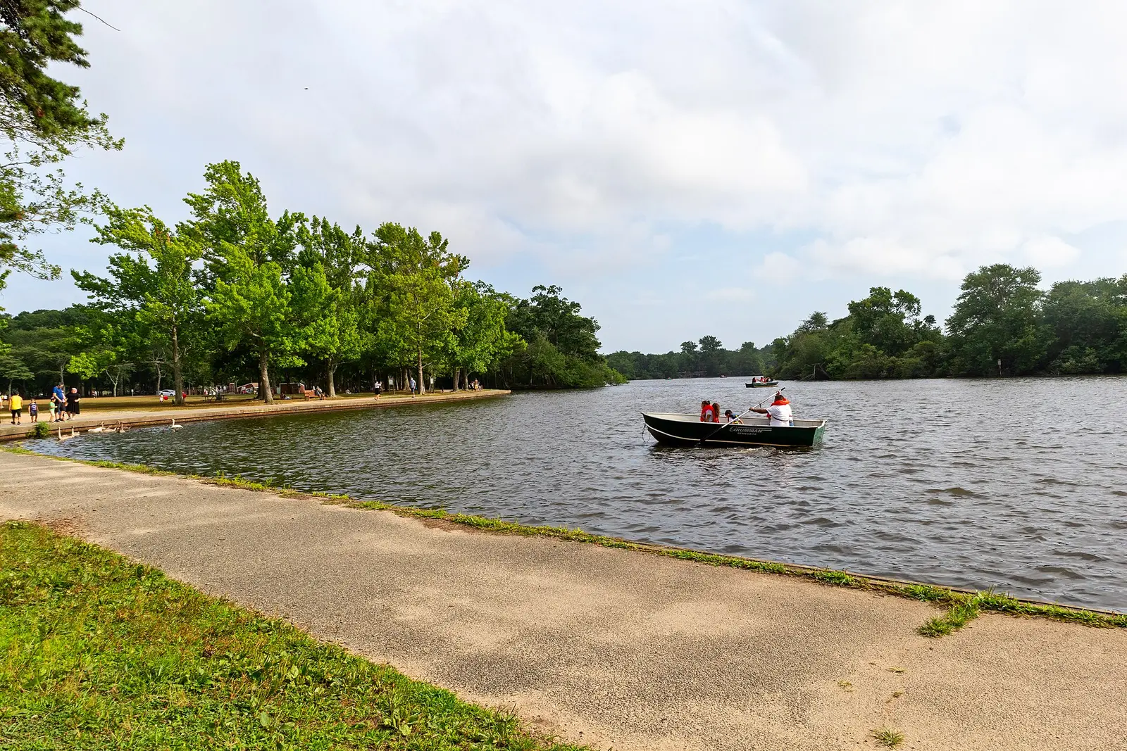 Belmont Lake State park, Babylon NY with some rented boats