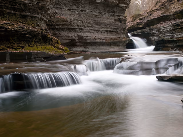 Buttermilk Falls in Ithaca, NY