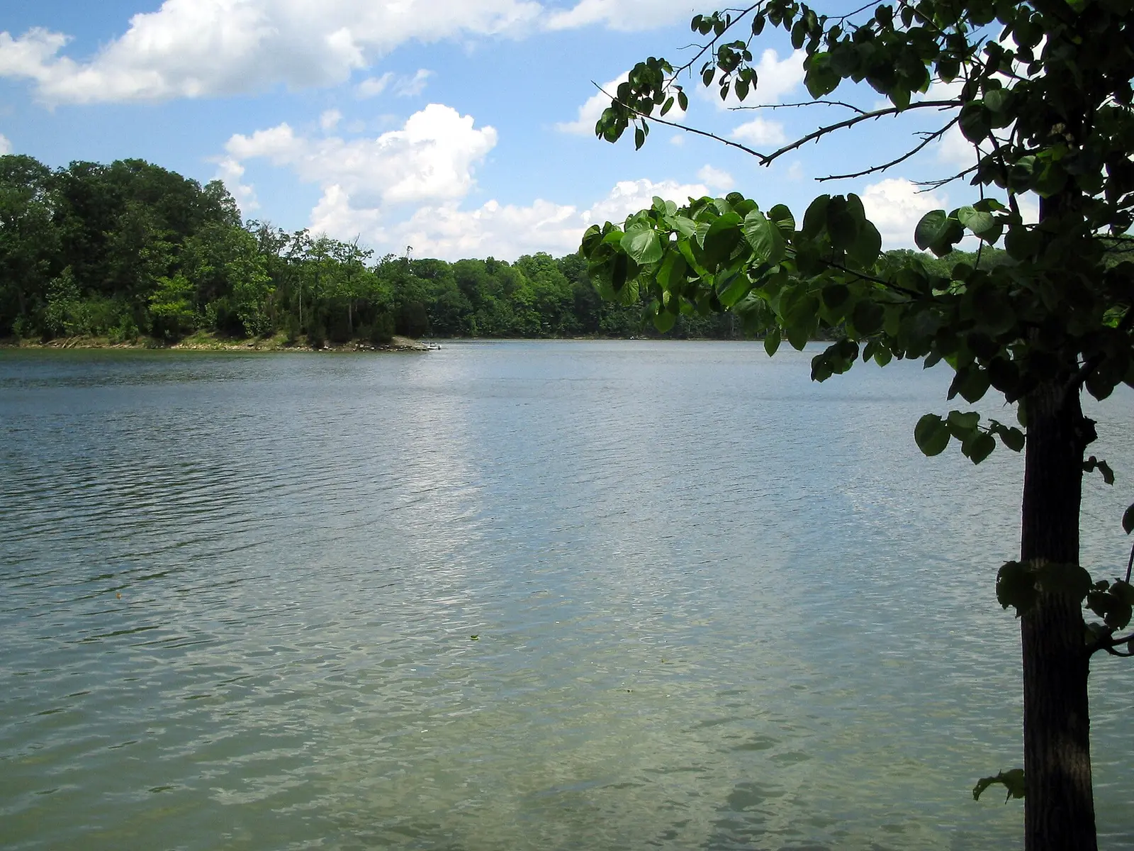 Caesars Creek Reservoir, southeast of Dayton, Ohio