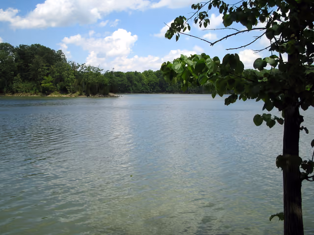 Caesars Creek Reservoir, southeast of Dayton, Ohio