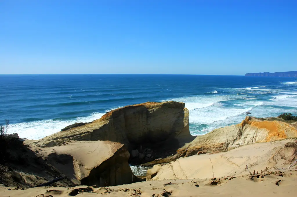 A view from Cape Kiwanda on the Oregon Coast