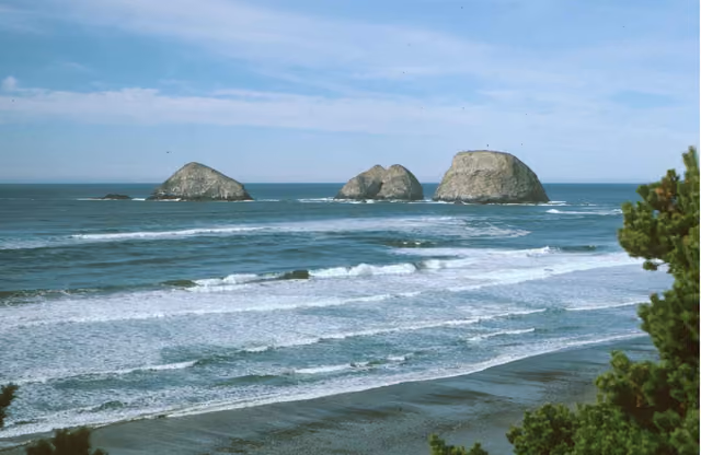 Pacific Coast Scenic Byway - Oregon - Oceanside Beach State Recreation Point - NARA -