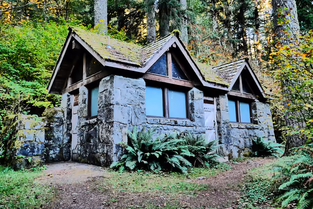 Restrooms built by the CCC in Silver Falls State Park