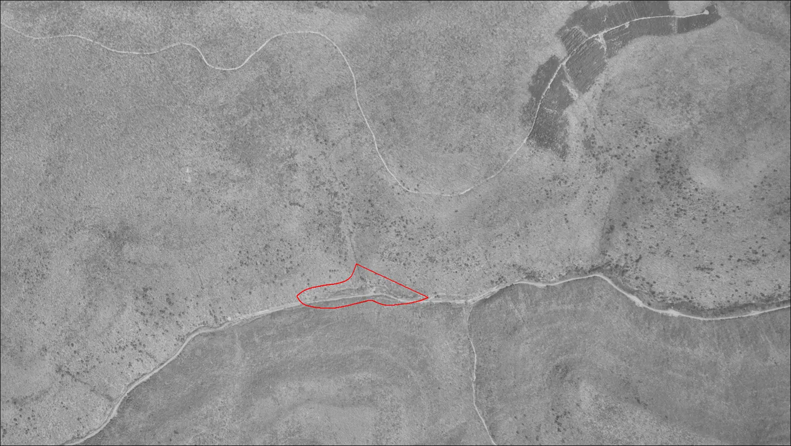 Cropped aerial photo of w:Upper Pine Bottom State Park and the surrounding Tiadaghton State Forest in Cummings Township, Lycoming…