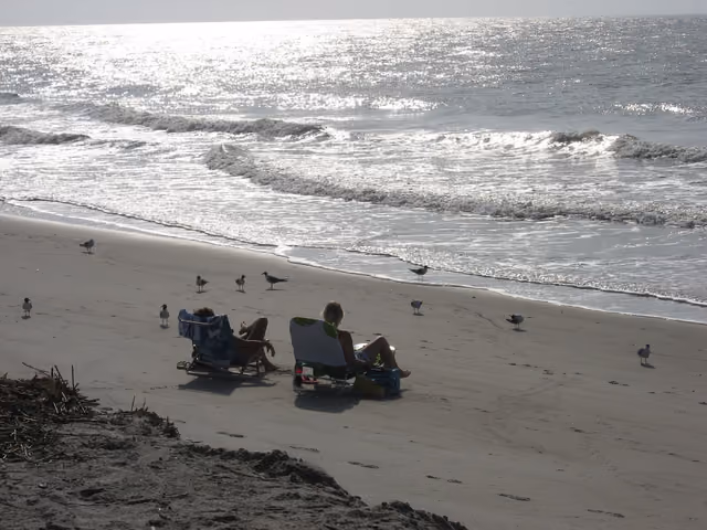 Edisto Island National Scenic Byway - Quiet Morning at Edisto Beach - NARA -