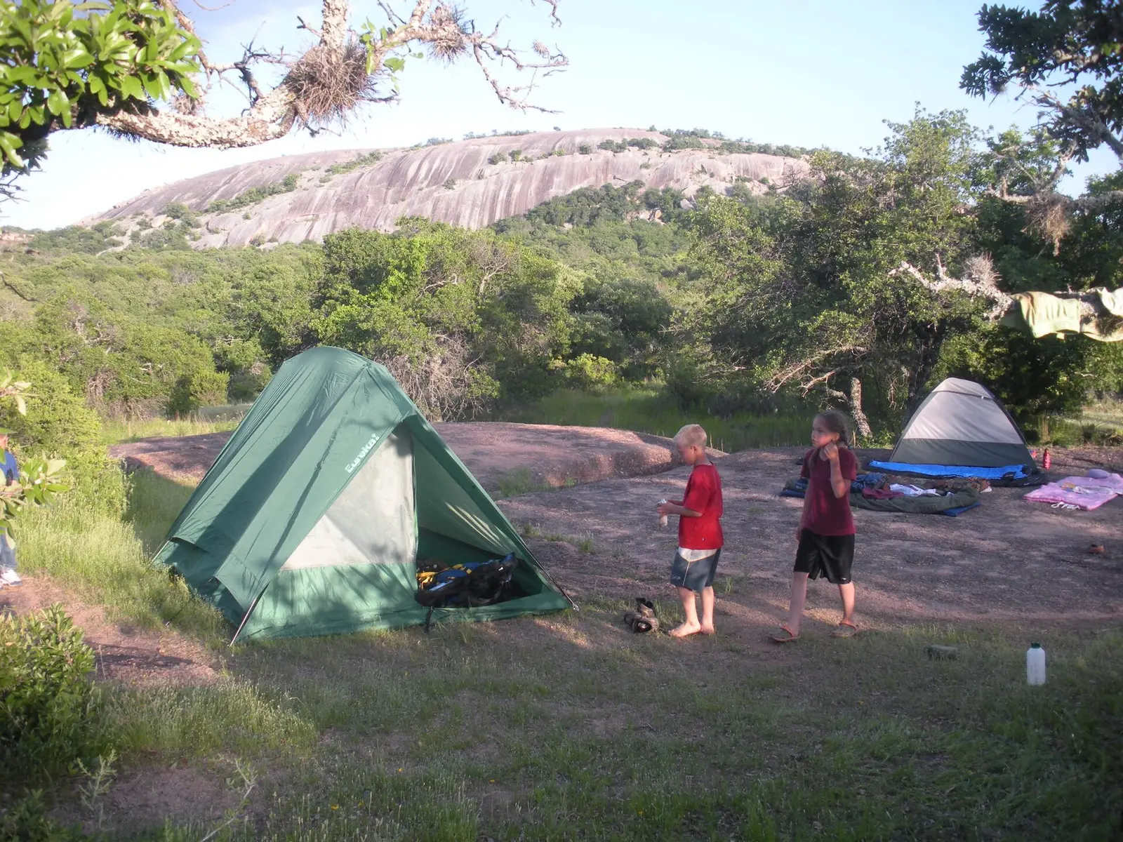 Primitive camping area of Enchanted Rock SNA