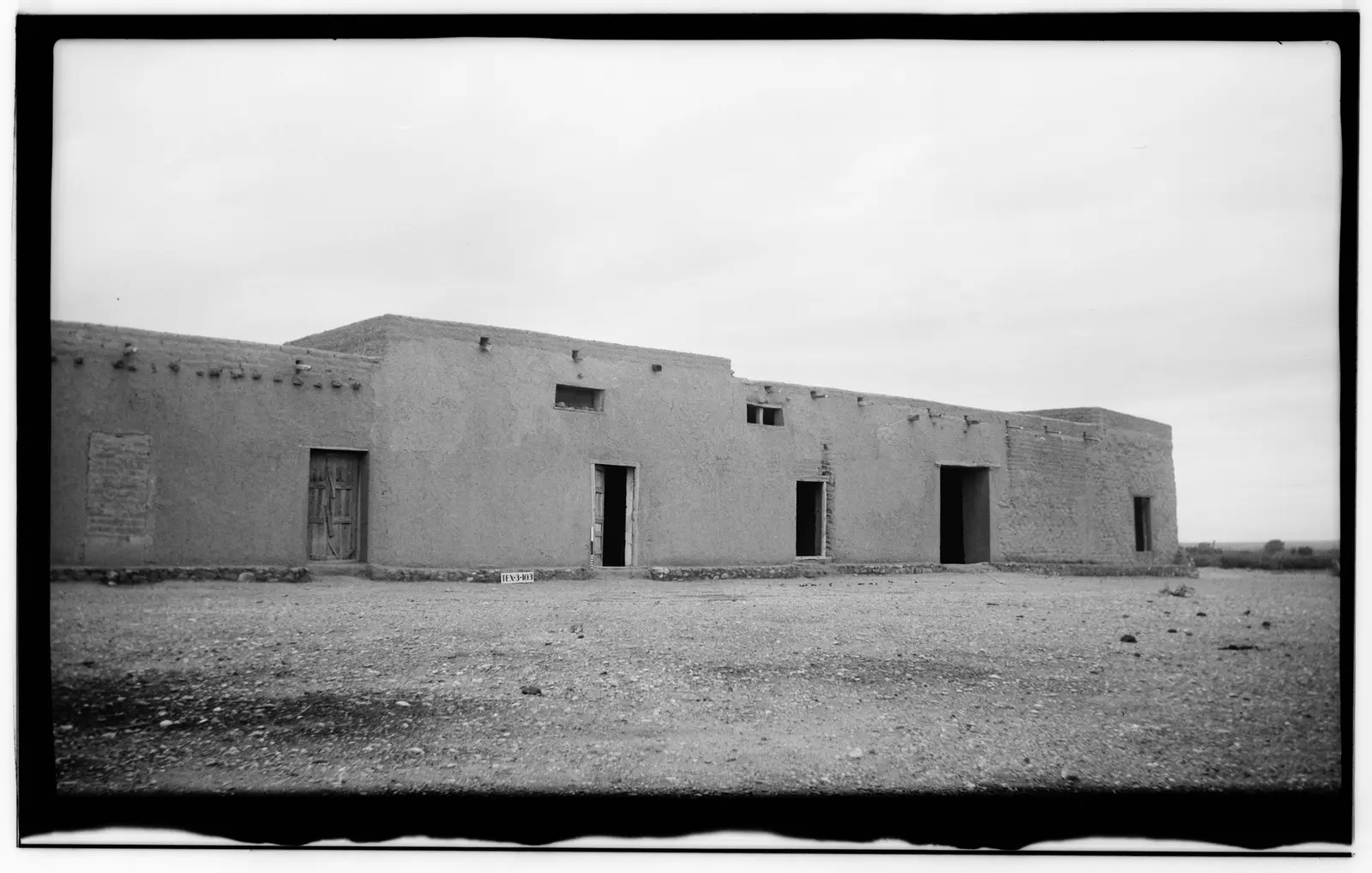 Historic American Buildings Survey, Marvin Eickenroht, Photographer May 24, WEST ELEVATION (SIDE). - Fort Leaton, Southeast of Presidio…