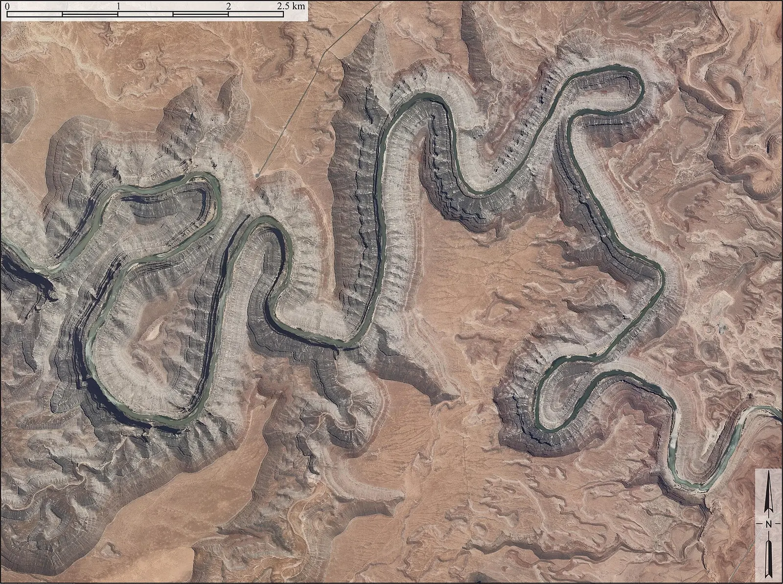 GooseneckMeandersUtahAerial1 — Goosenecks State Park
