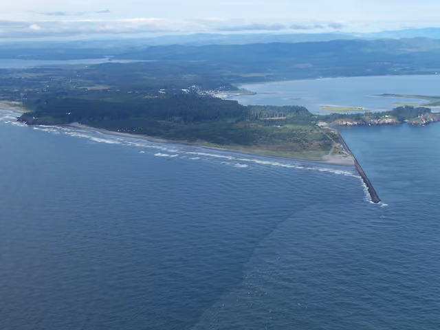 Cape Disappointment, Washington, at the mouth of the Columbia River on the Pacific Ocean