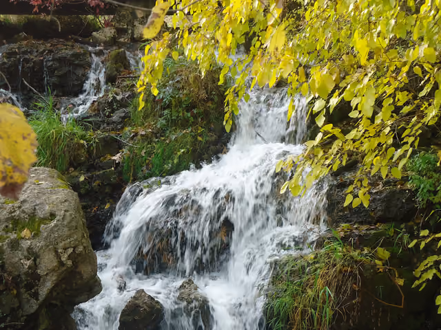 Cox Valley Dam falls at Governor Dodge State Park in Wisconsin